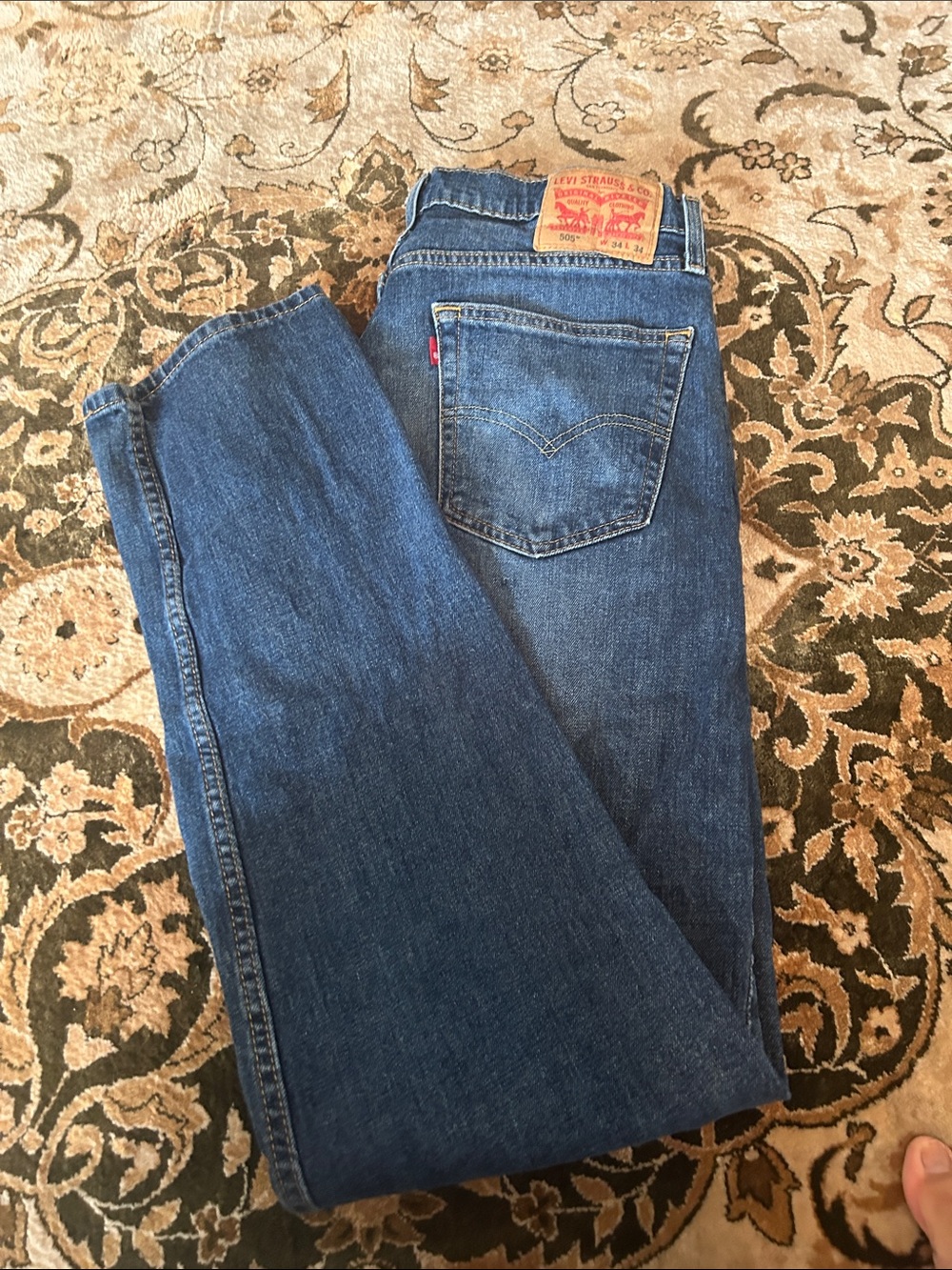 Levi's Men's Dark Blue Slim Straight Jeans